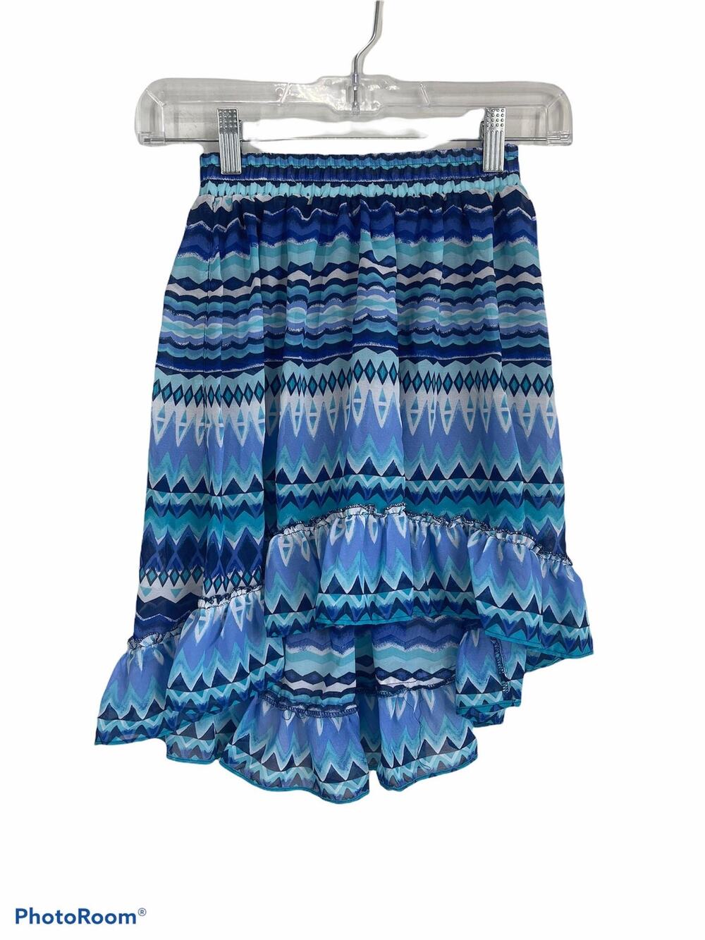 The Children's Place Blue High Low Skirt Small 5/6